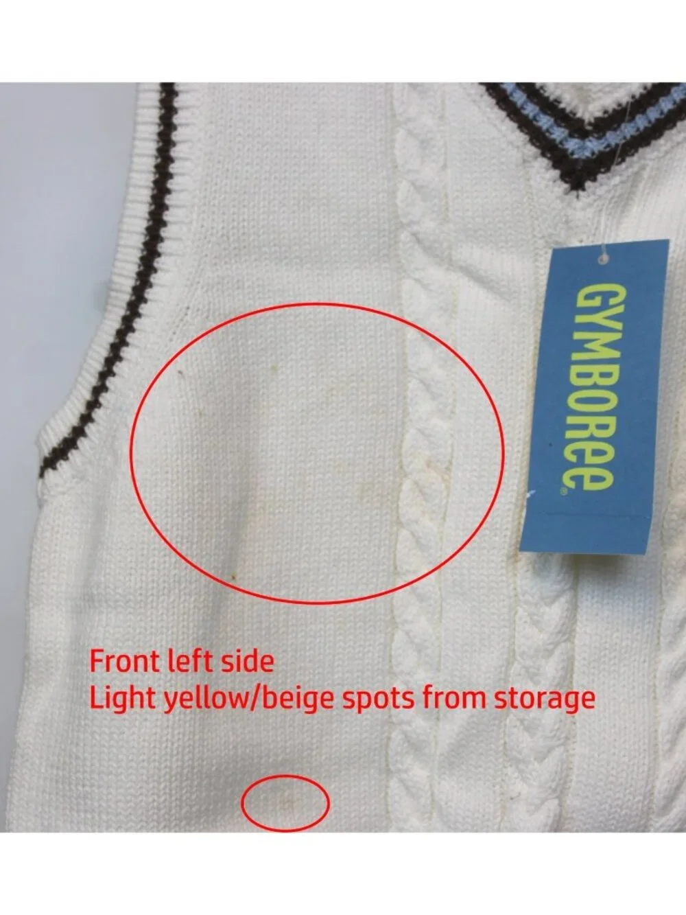 2008 Gymboree Aviator Easter Boys 2pc Cable Sweater Vest Brown Linen Pants sz 6